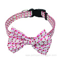 Nylon Dog Bow Tie Collar Plastic Release Buckles